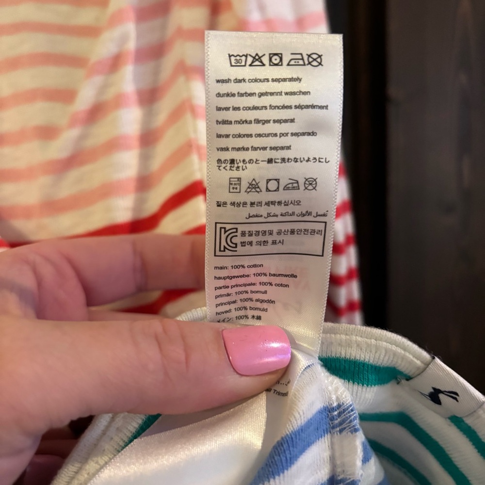 Joules Multicolor Striped Hoodie Long Sleeve Sweatshirt Top 14 - Picture 5 of 6